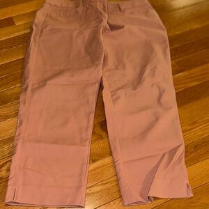 WHBM Crop Pants in Dusty Rose